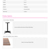 Square 70cm Super Matte Smart Table Top with Corsica Deluxe Table Base Dining Table