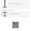 Round 80cm Super Matte Smart Top with Piatto Aluminium Table Base Dining Table