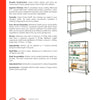 Metro Super Erecta NK3.M4T68.2442 - Mobile 4 Tier Wire Shelving