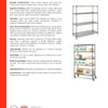Metro Super Erecta NK3.M4T68.1854 - Mobile 4 Tier Wire Shelving