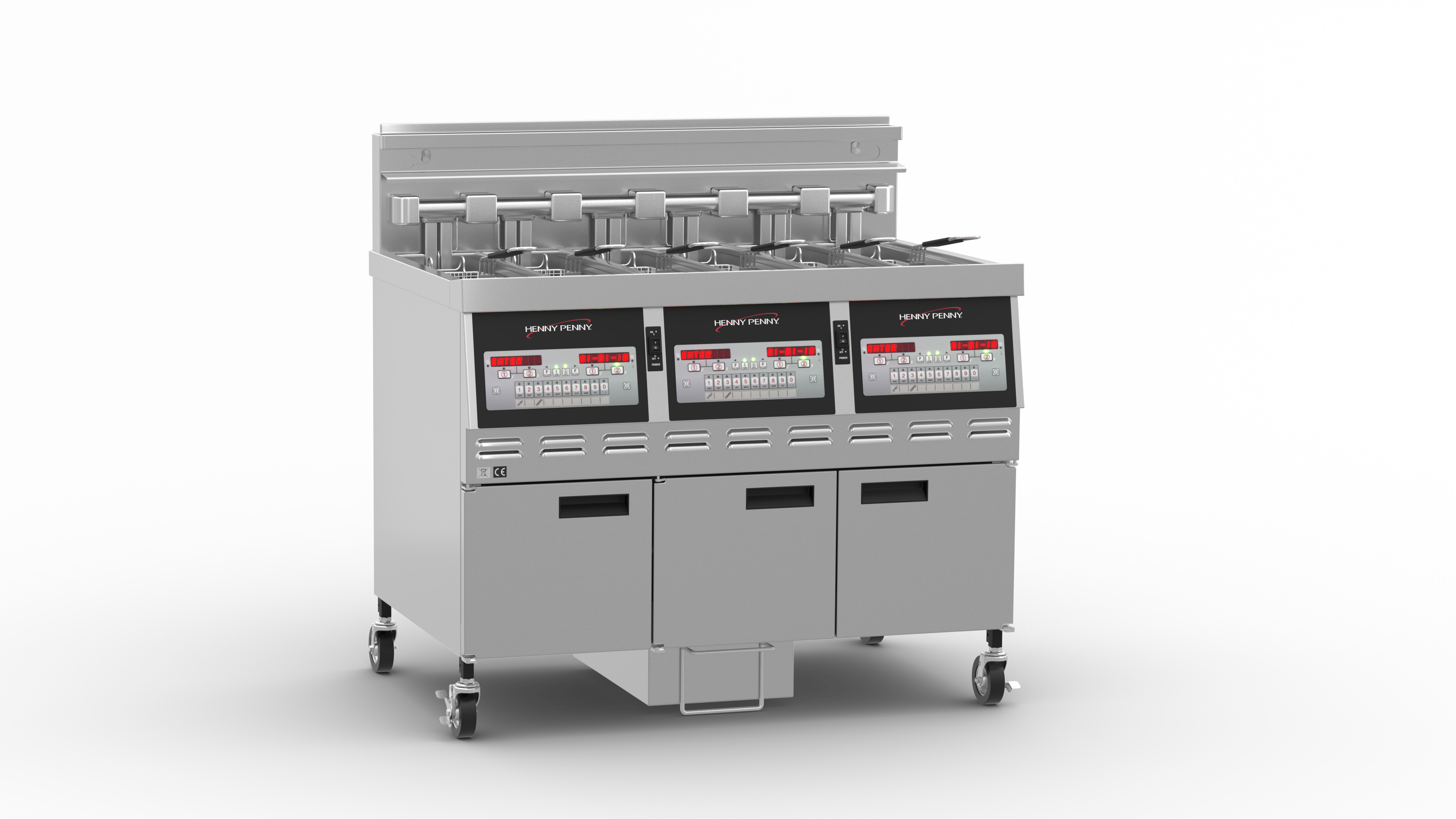 Henny Penny GVE 073FFF - Triple Well Open Fryer