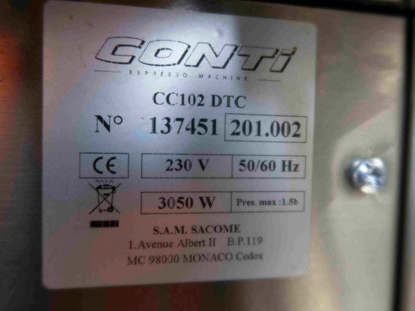 Conti CC102 DTC - 2 Group Coffee Machine (NaN)