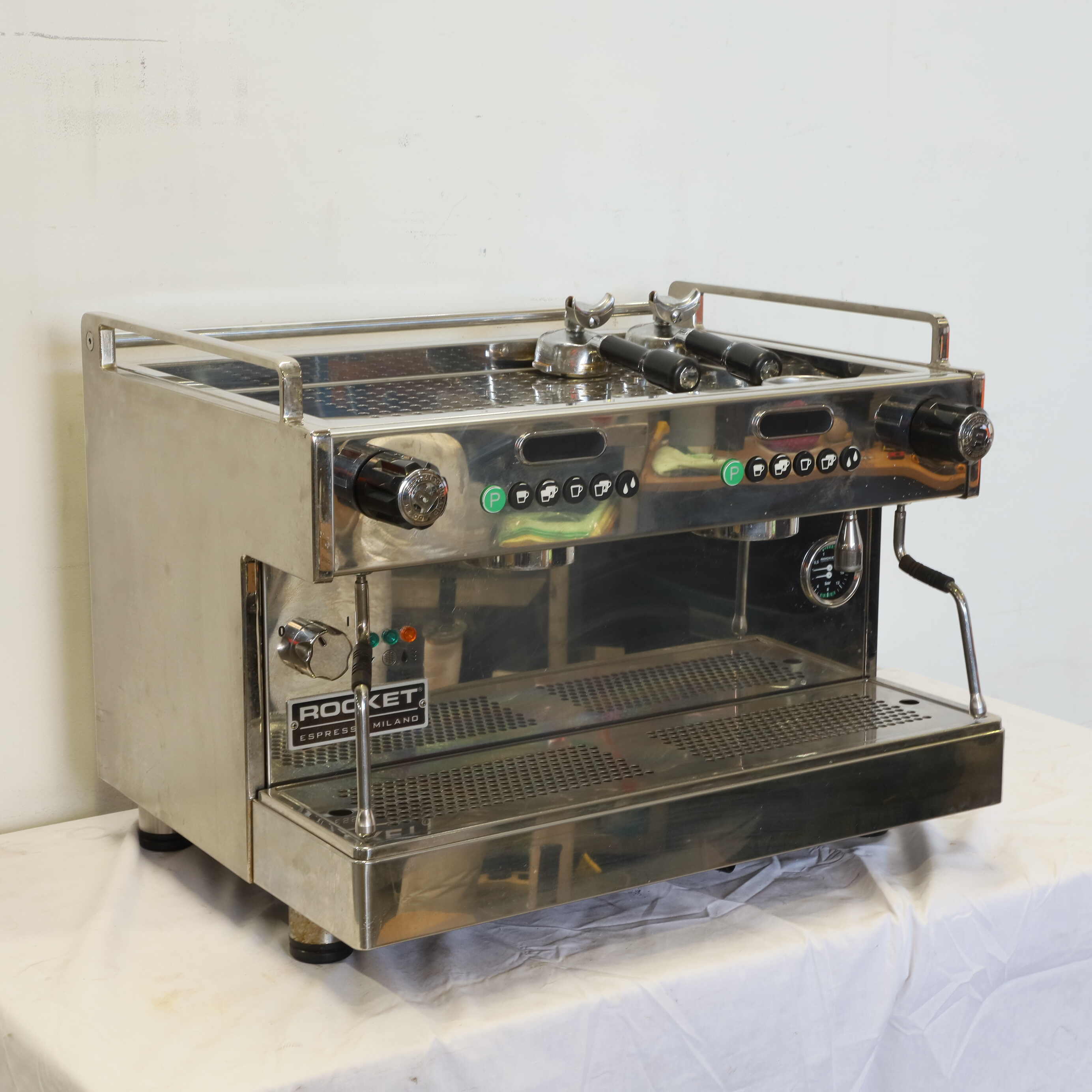 Rocket Boxer 2 Group Coffee Machine SilverChef