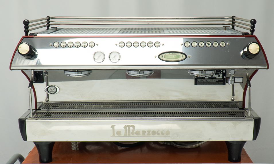 La Marzocco FB80 3 AV 3 Group Coffee Machine Red SilverChef