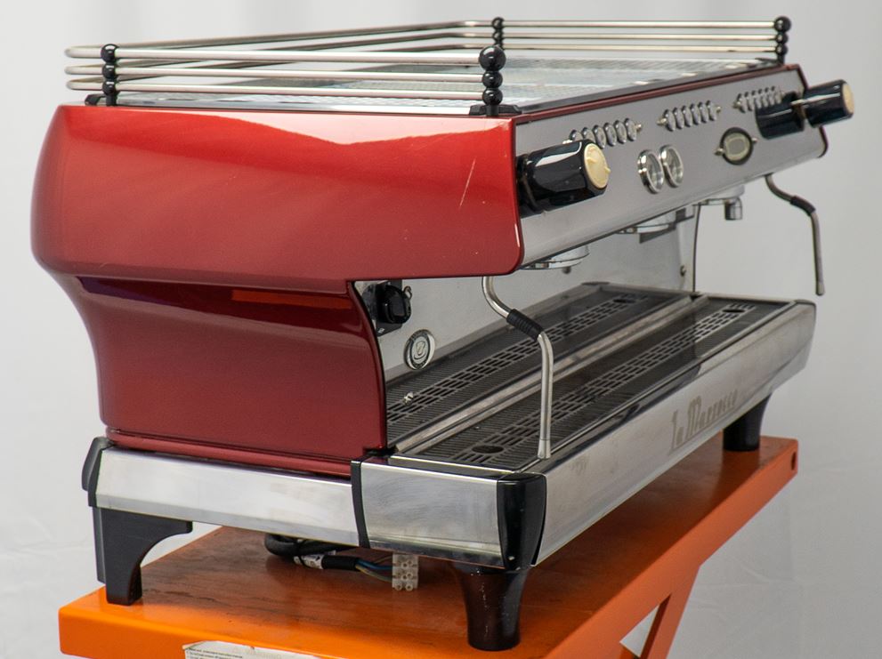 La Marzocco FB80 3 AV 3 Group Coffee Machine Red SilverChef