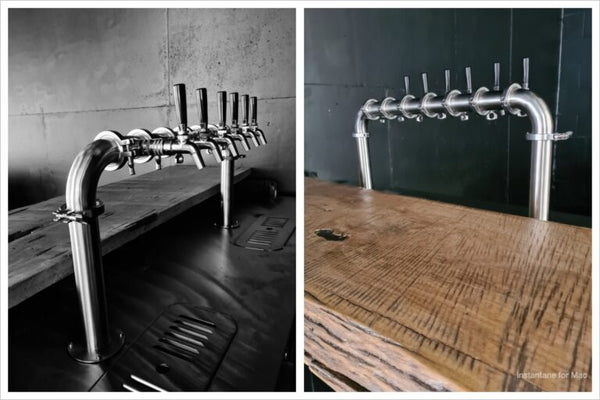 Kegs Off Tap KegMaster Super Deluxe Double Door Kegerator XL - Under Counter Keg Fridge