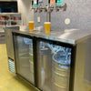 Kegs Off Tap KegMaster Super Deluxe Double Door Kegerator - Under Counter Keg Fridge