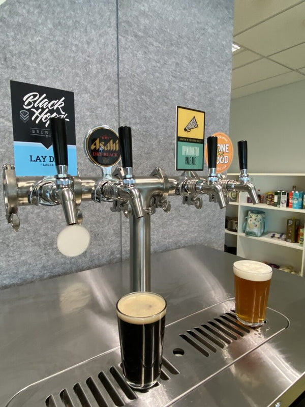 Kegs Off Tap KegMaster Super Deluxe Double Door Kegerator - Under Counter Keg Fridge