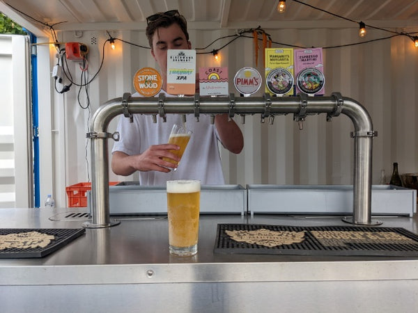 Kegs Off Tap KegMaster Super Deluxe Triple Door Kegerator - Under Counter Keg Fridge