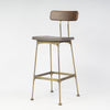 Mali Bar Stool Upholstered With Bronze Frame