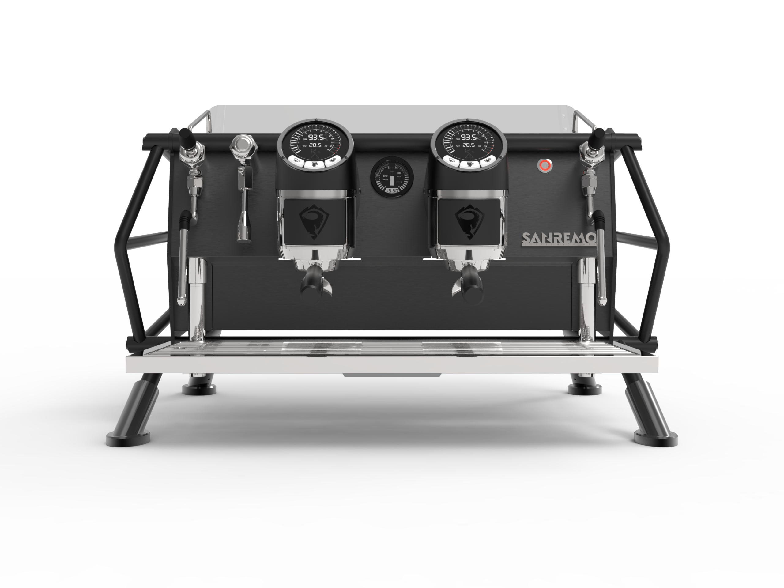 Sanremo Café Racer Naked Black - 2 Group Coffee Machine