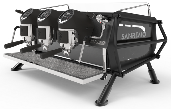 Sanremo Café Racer Naked Black - 3 Group Coffee Machine