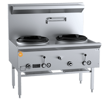 B+S K+ UFWWK-2 - Two Hole Waterless Wok Table